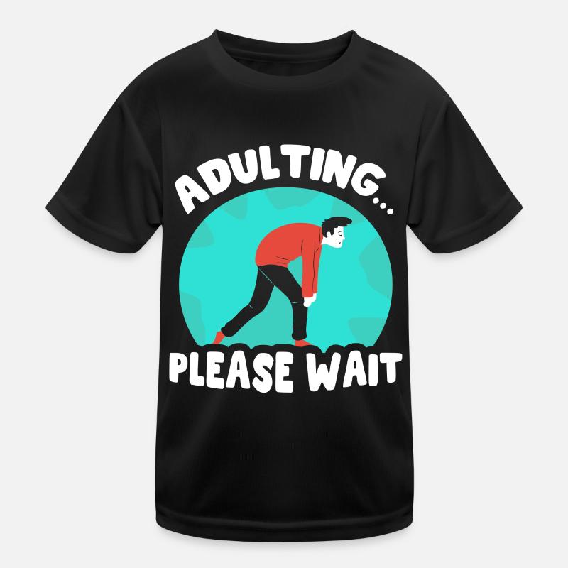 Growing up please wait birthday puberty Kids Functional T-Shirt