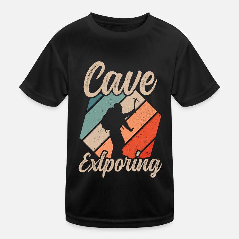 Explorez Cave Caving Cave Randonnée Cave T-shirt sport Enfant