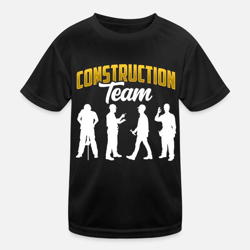 Construction Team Teamwork Construction site Construction workers Kids Functional T-Shirt