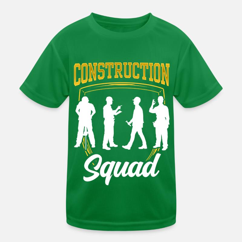 Construction team Teamwork Construction site Construction worker Construction team Kids Functional T-Shirt
