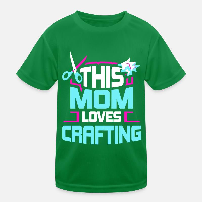 Diese Mutter Liebt Es Zu Basteln Mama Bastel Kinder Funktions-T-Shirt