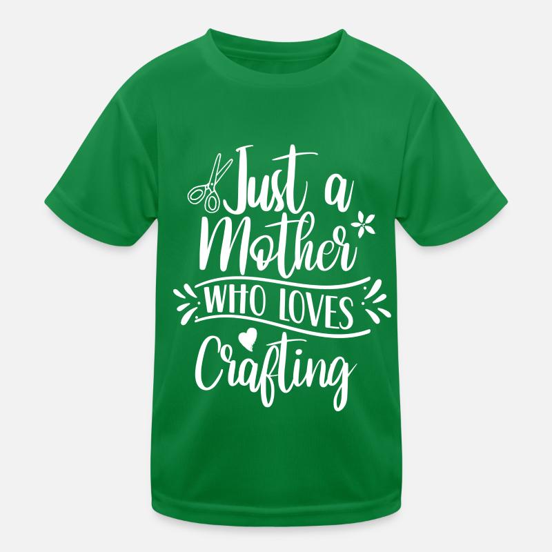 Nur Eine Mutter Die Das Basteln Liebt Mama Bastel Kinder Funktions-T-Shirt