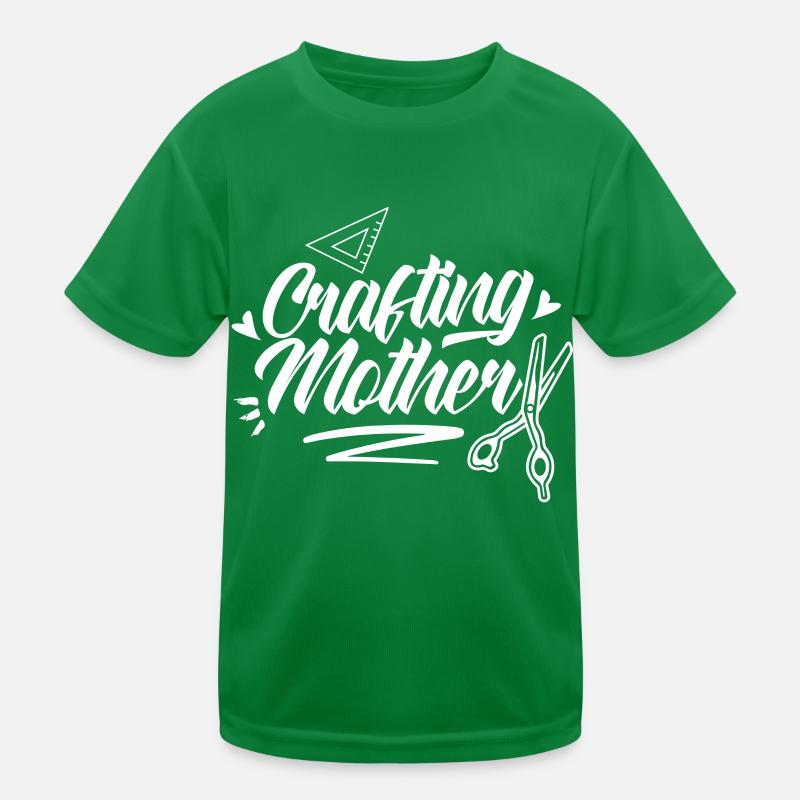 Bastelnde Mutter Bastler Bastel Basteln Mama Kinder Funktions-T-Shirt