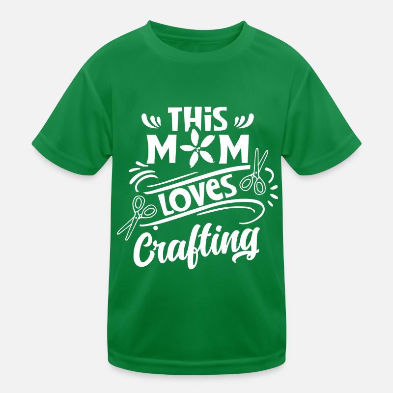 Diese Mutter Liebt Es Zu Basteln Bastel Mama Kinder Funktions-T-Shirt