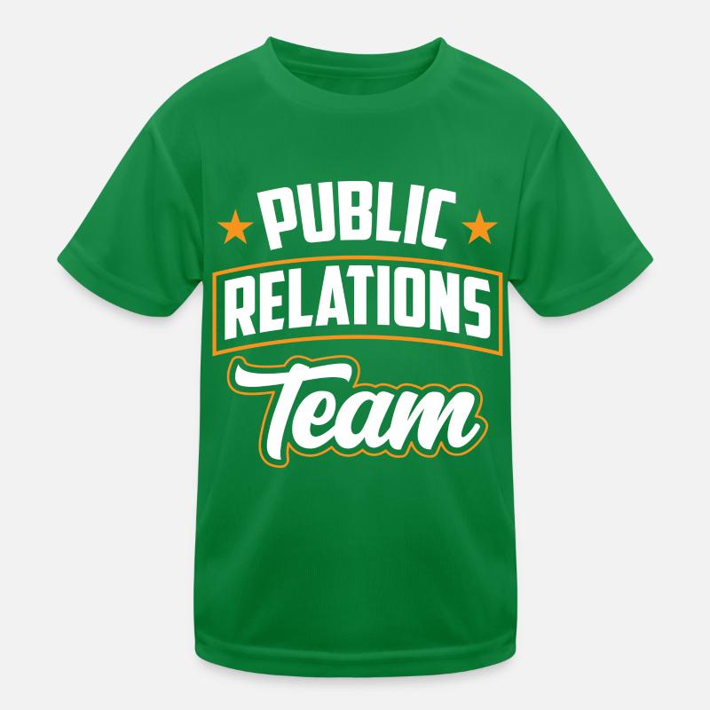 Team Öffentlichkeitsarbeit Public Relations Job PR Funktionsshirt til børn
