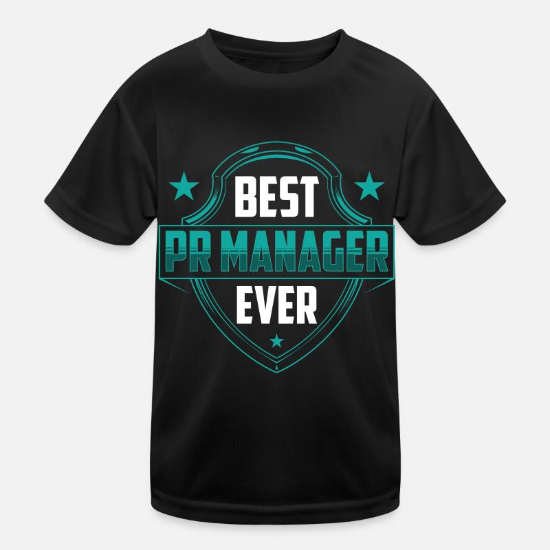 Bester Pr Manager Überhaupt Public Relations Beruf Kinder Funktions-T-Shirt