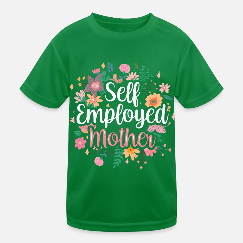 Selbstständige Mutter Selbstständig Freelancer Kinder Funktions-T-Shirt