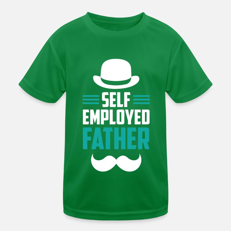 Self-employed father Freelancer Self-employed Kids Functional T-Shirt