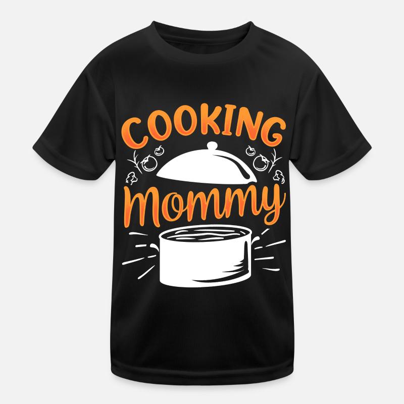 Kochende Mami Mama Kochen Köchin Mutter Koch Kinder Funktions-T-Shirt