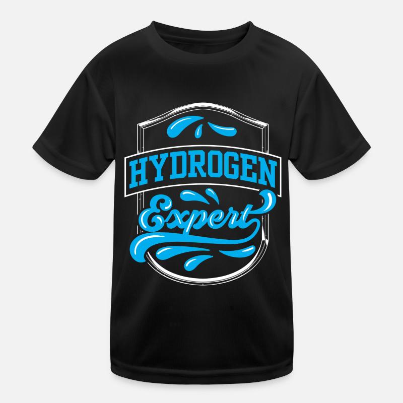 Hydrogen Expert Wasserstoff Energie Element Kinder Funktions-T-Shirt