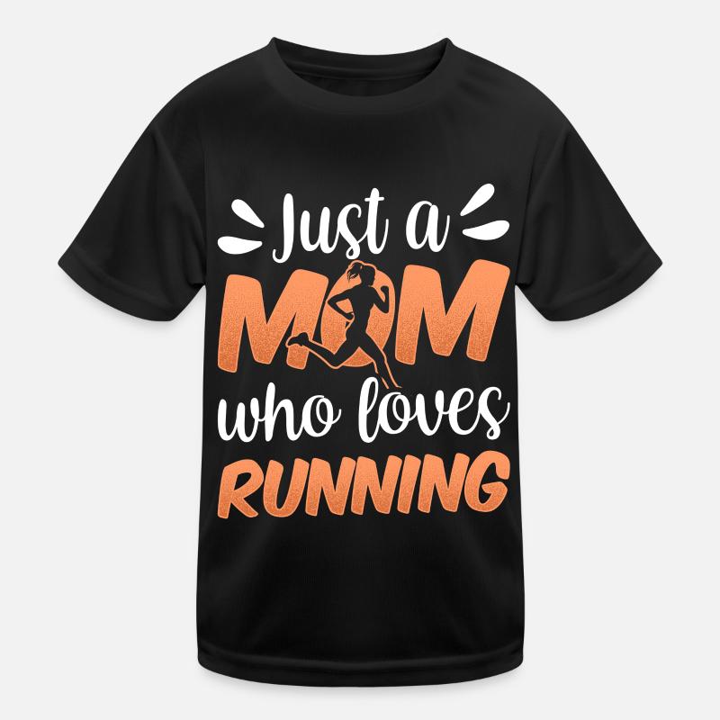 Nur Eine Mutter Die Das Laufen Liebt Joggen Mama Kinder Funktions-T-Shirt