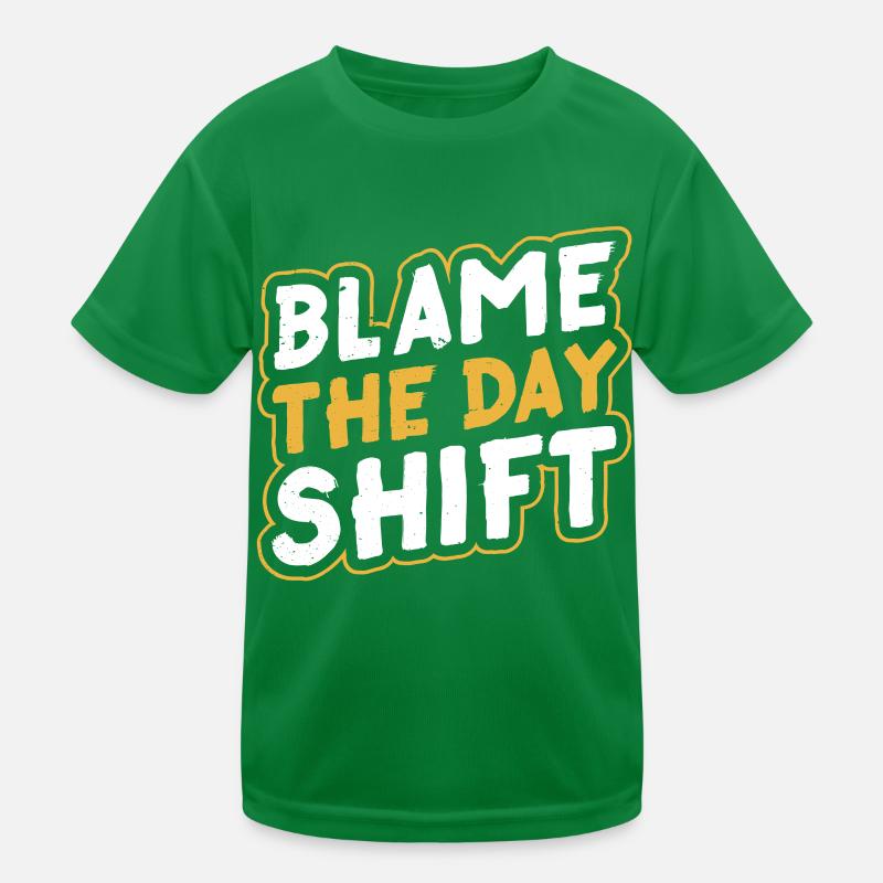 Die Tagesschicht Verantwortlich Machen Beruf Kinder Funktions-T-Shirt