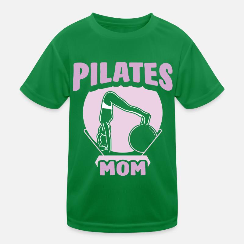 Pilates Mama Mutter Liebhaber Mami Kinder Funktions-T-Shirt