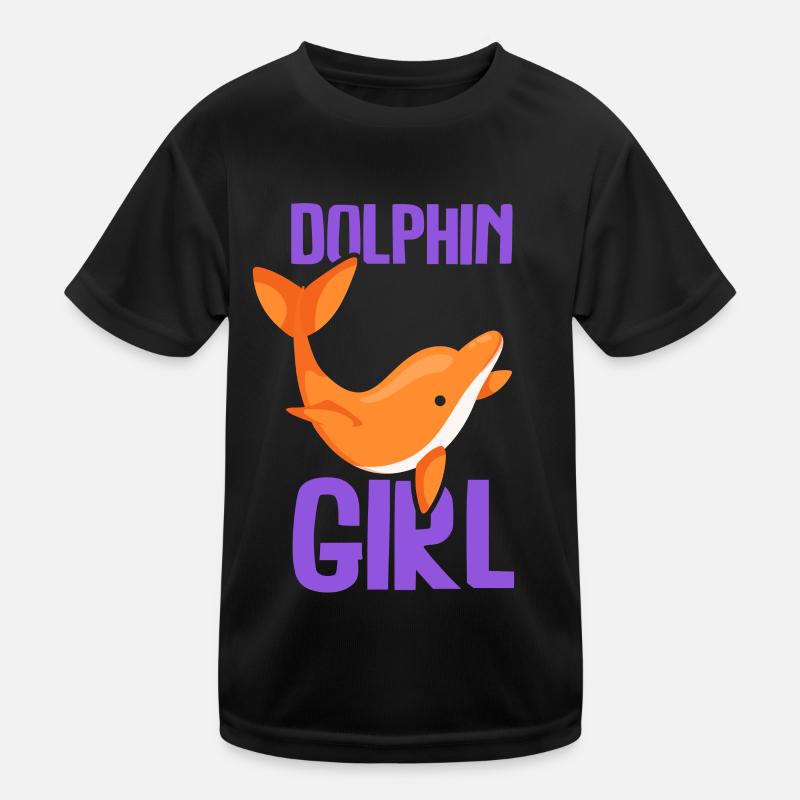 Dolphin Girl Lover Dolphin Dolphins Dolphins Kids Functional T-Shirt