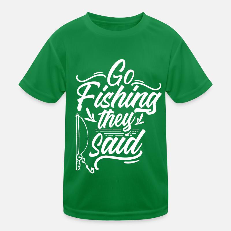 Aller à la pêche Dit pêcheur Pêcheur T-shirt sport Enfant