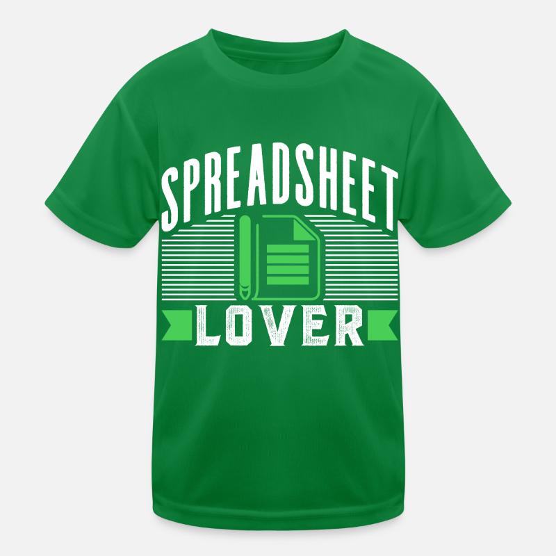 Spreadsheet Lovers Table Spreadsheet Kids Functional T-Shirt