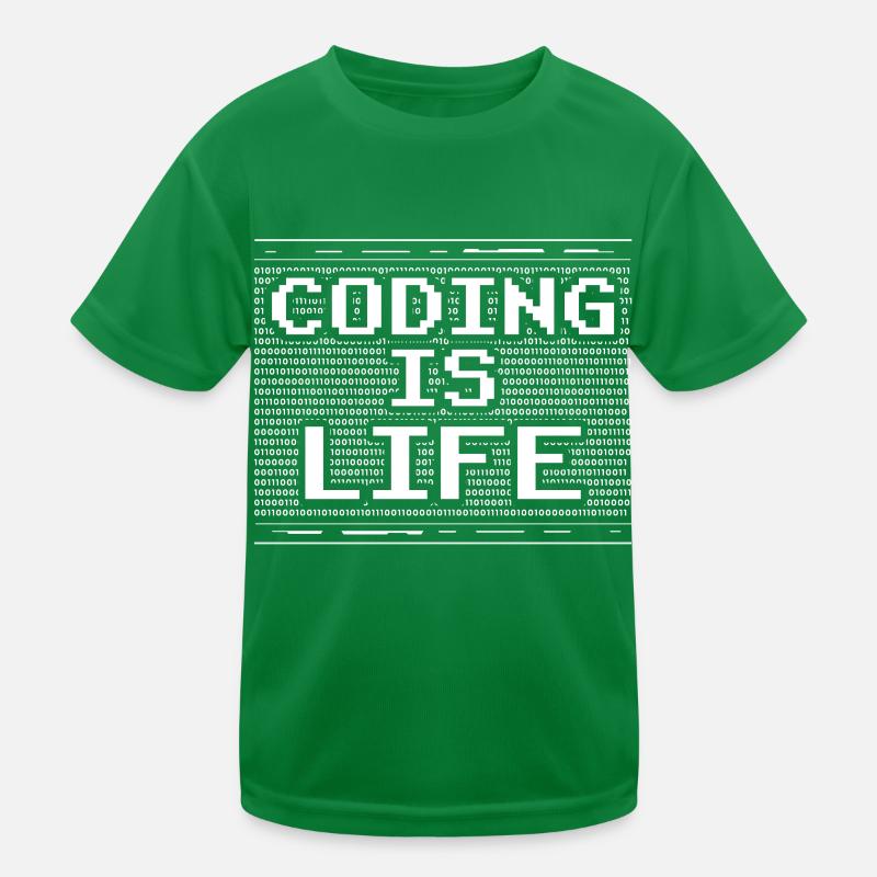 Coding is Life Coder Code Programmer Kids Functional T-Shirt