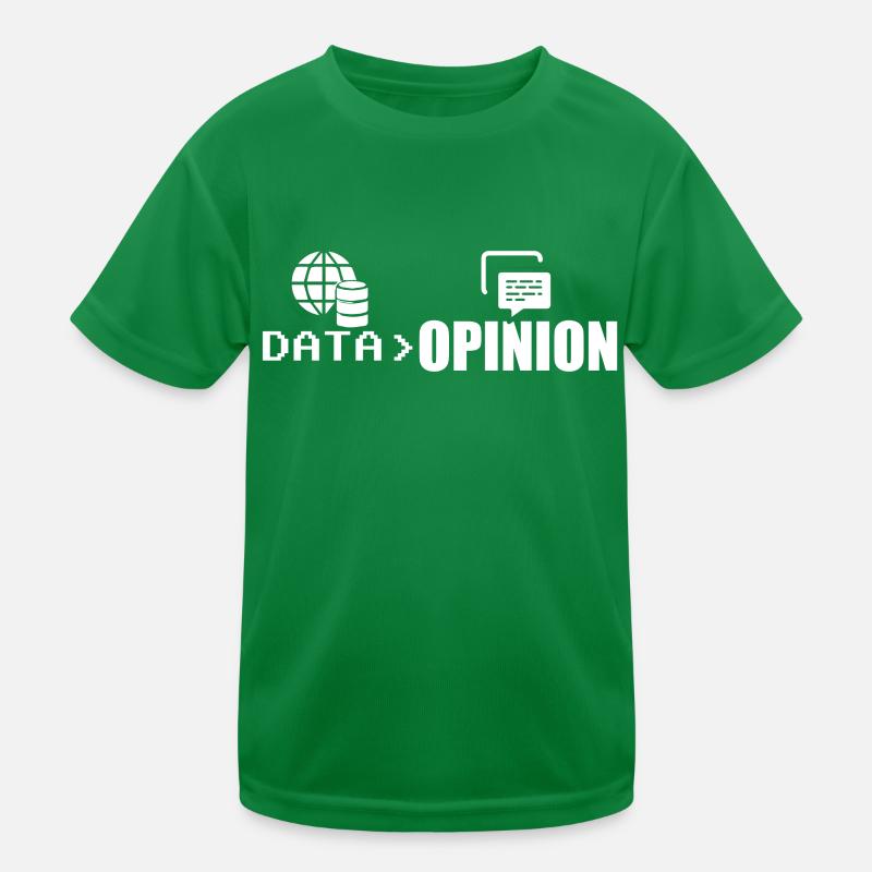 Data > Opinion Coder Programmierer Coding Code Kinder Funktions-T-Shirt