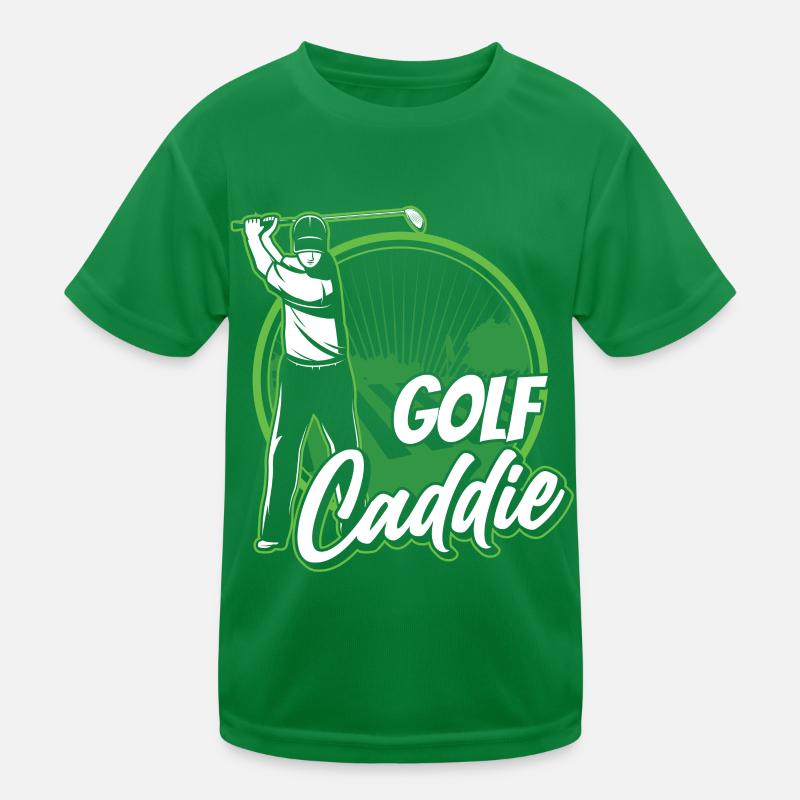 Golf Caddy Profession Golfer Golfing Kids Functional T-Shirt