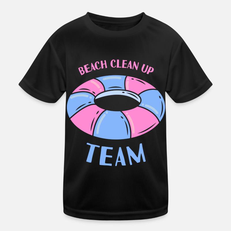 Équipe de nettoyage de plage Nettoyage de plage T-shirt sport Enfant