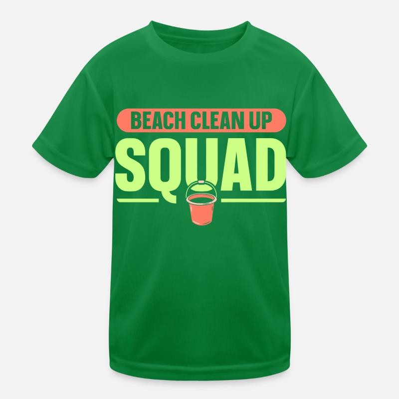 Nettoyage de plage Squad Nettoyage de plage T-shirt sport Enfant