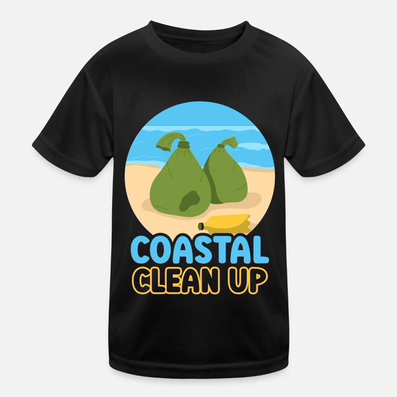 Coastal Cleanup Beach Beach Clean Up Kids Functional T-Shirt