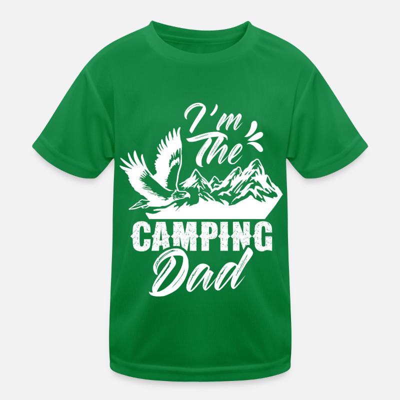 Ich Bin Der Camping Papa Campen Camp Camper Kinder Funktions-T-Shirt