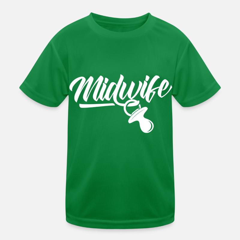 Hebamme Sprüche Geburtshilfe Hebammen Beruf Kinder Funktions-T-Shirt