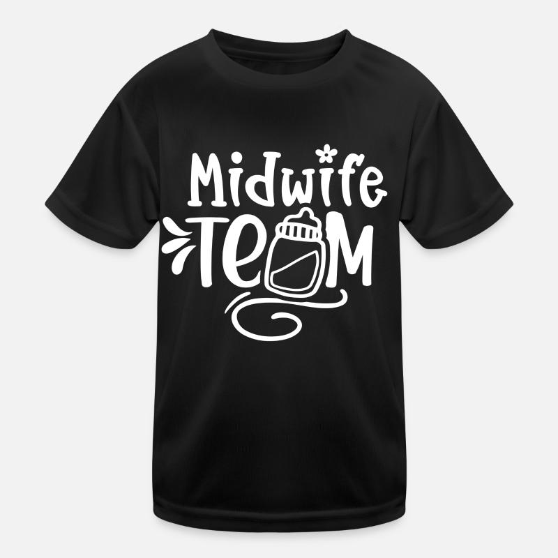 Hebammen Team Geburtshilfe Sprüche Hebamme Beruf Kinder Funktions-T-Shirt