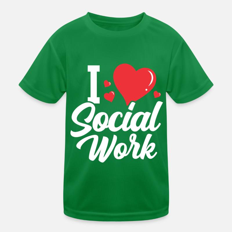 Ich Liebe Sozialarbeit Sozialarbeiter Ausbildung Kinder Funktions-T-Shirt