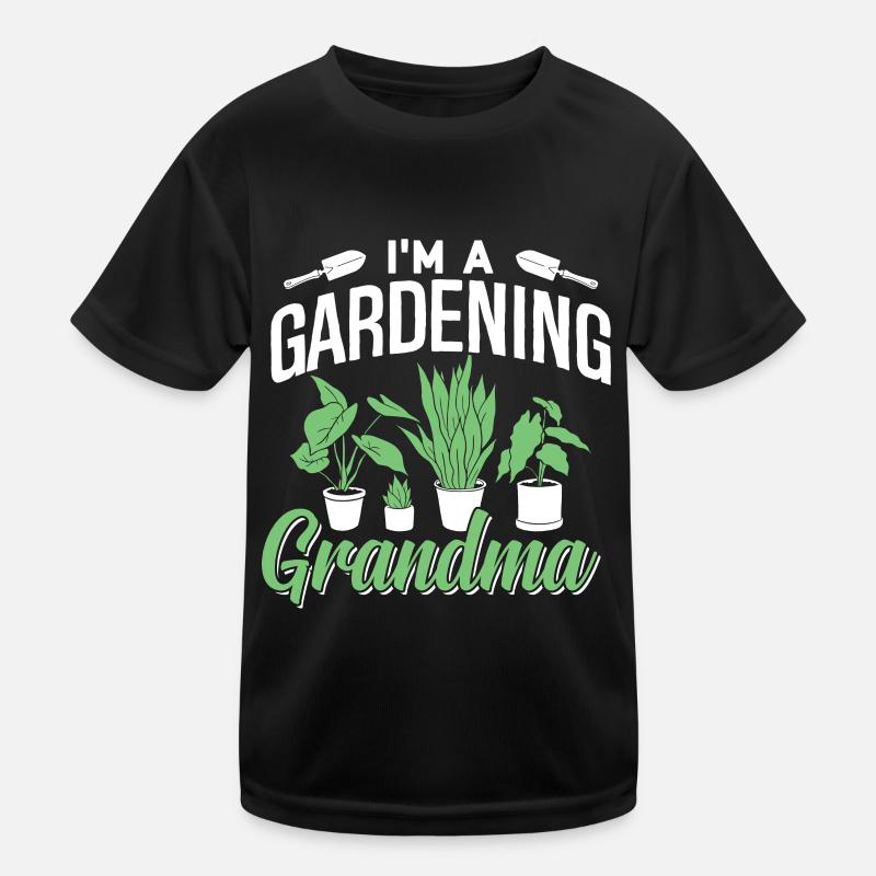 Ich Bin Eine Gärtnernde Oma Großmutter Garten - Kinder Funktions-T-Shirt - Schwarz