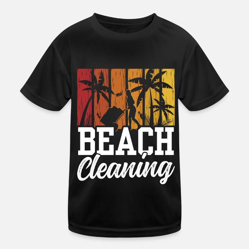 Nettoyage de plage Plages Nettoyage de plage T-shirt sport Enfant