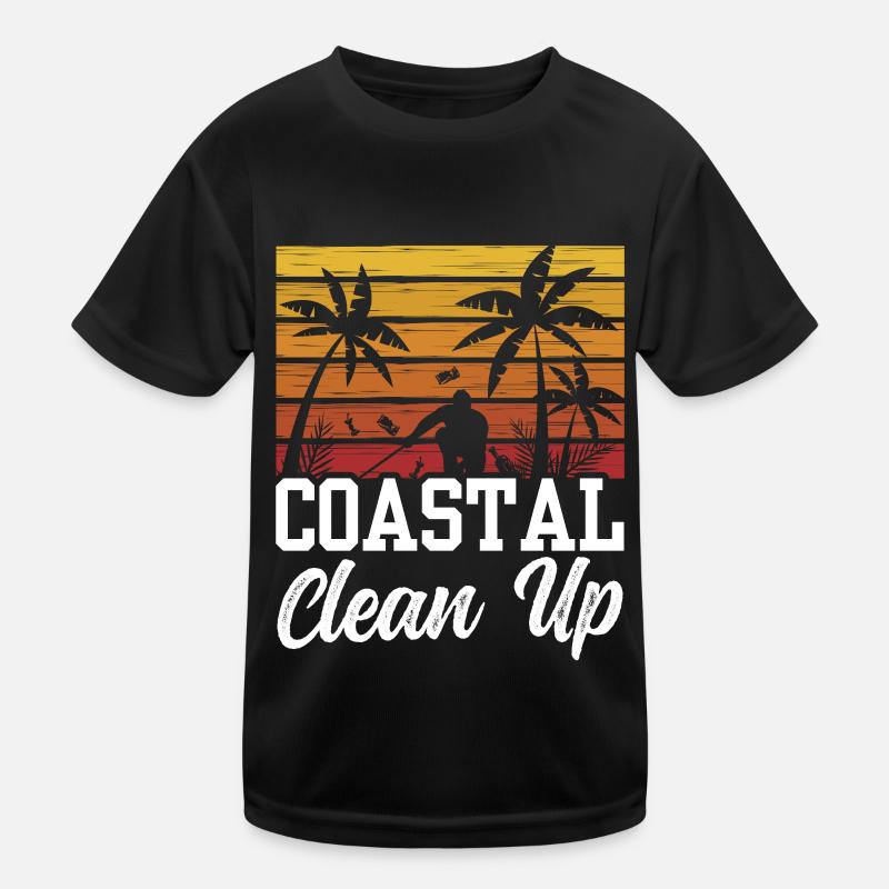 Coastal Cleanup Beach Clean Up Beach Kids Functional T-Shirt