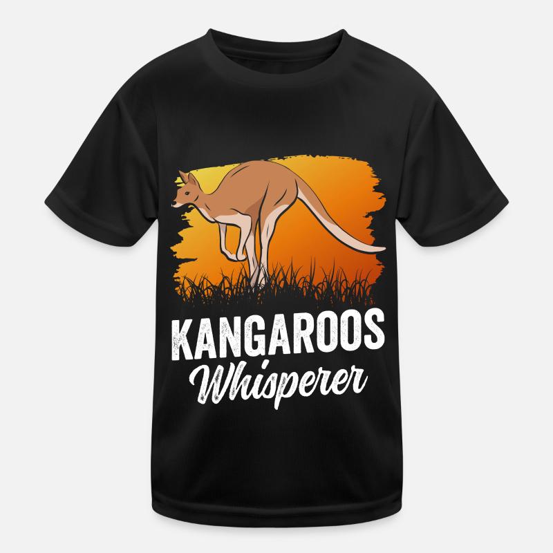 Kangaroo Whisperer Kangaroo Kangaroo Animal Kids Functional T-Shirt