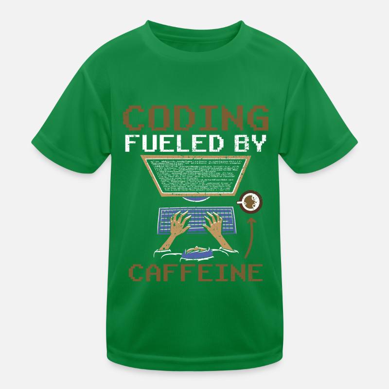 Programmieren Angetrieben Durch Koffein Coding Kinder Funktions-T-Shirt