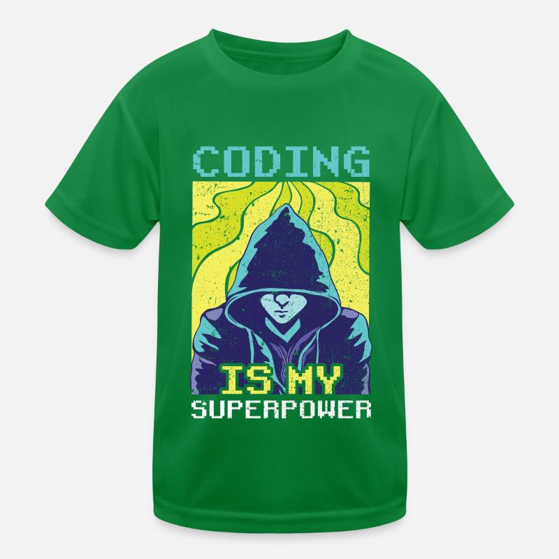 Le codage est mon programmeur codeur superpuissant T-shirt sport Enfant