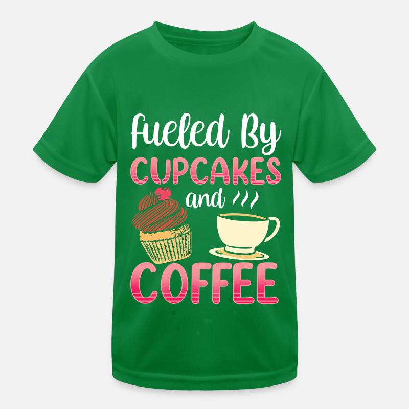 Propulsé par Cupcakes et Coffee Eating Cupcake T-shirt sport Enfant