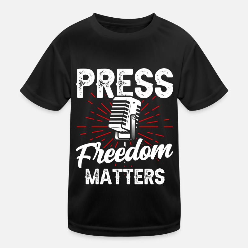 Press freedom is important Press freedom matters Kids Functional T-Shirt