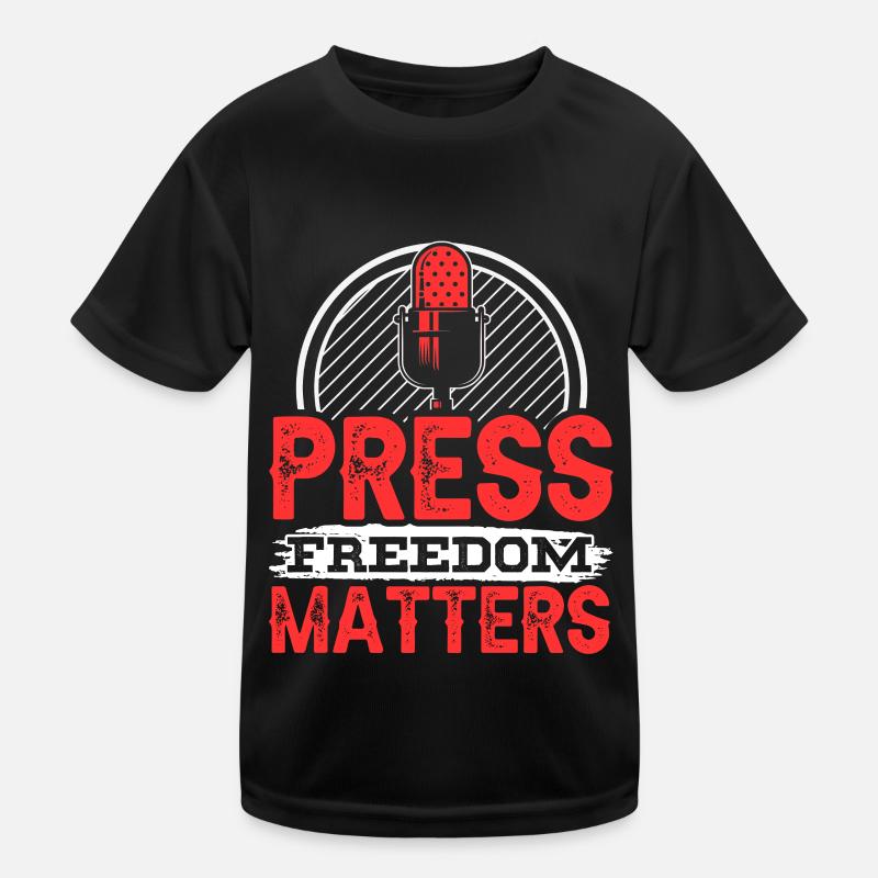 Press freedom is important Press freedom matters Kids Functional T-Shirt