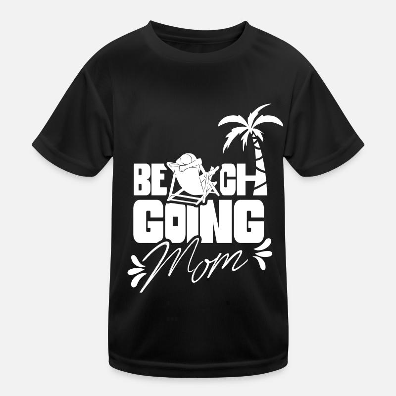 Beach visit Mother Beach Beach beach holiday Kids Functional T-Shirt