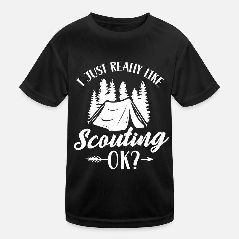 Ich Mag Pfadfinden Einfach Sehr Sippe Pfadfinder Kinder Funktions-T-Shirt
