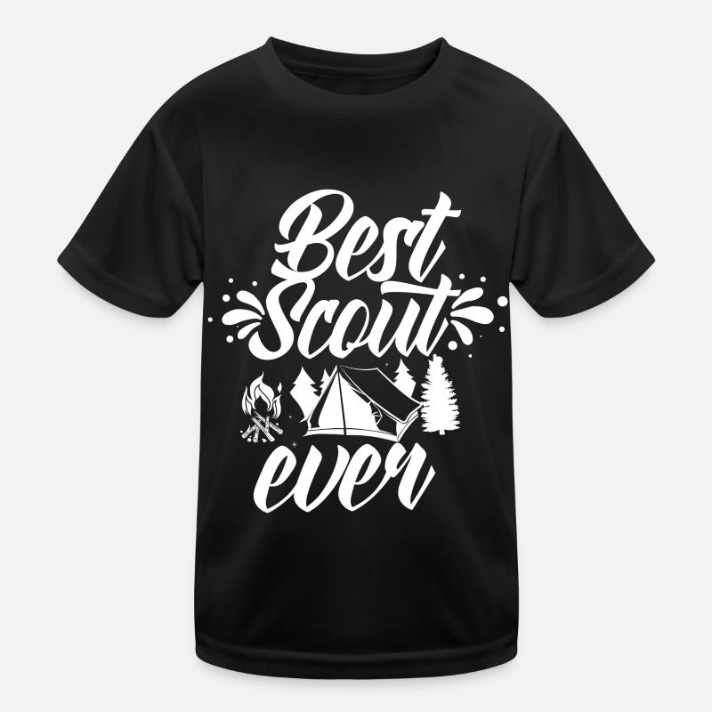 Best Scout ever Tent Camp Clan Kids Functional T-Shirt