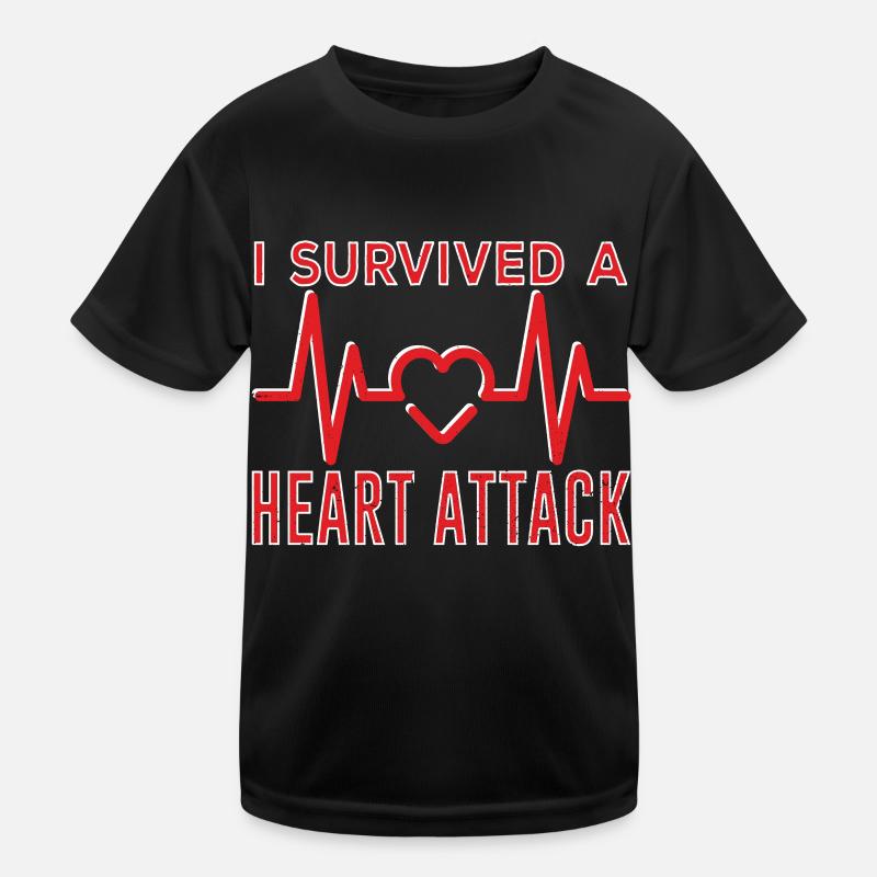 I survived a heart attack Heart attack Kids Functional T-Shirt