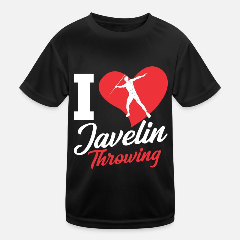 Ich Liebe Speerwerfen Speer Speerwurf Speerwerfer Kinder Funktions-T-Shirt