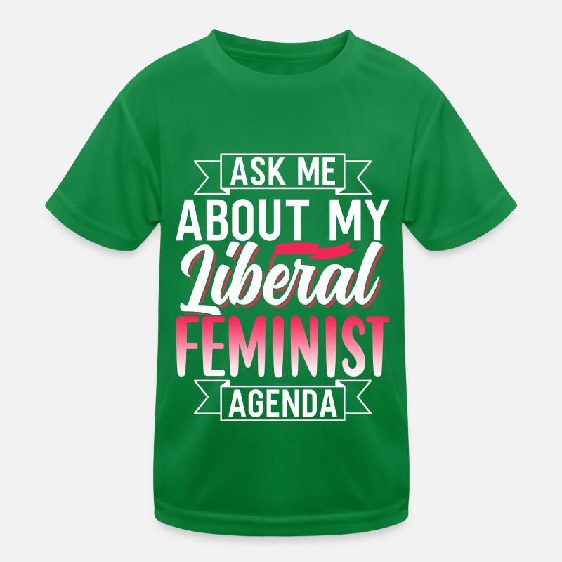 Programme féministe libéral Féminisme Féministe T-shirt sport Enfant