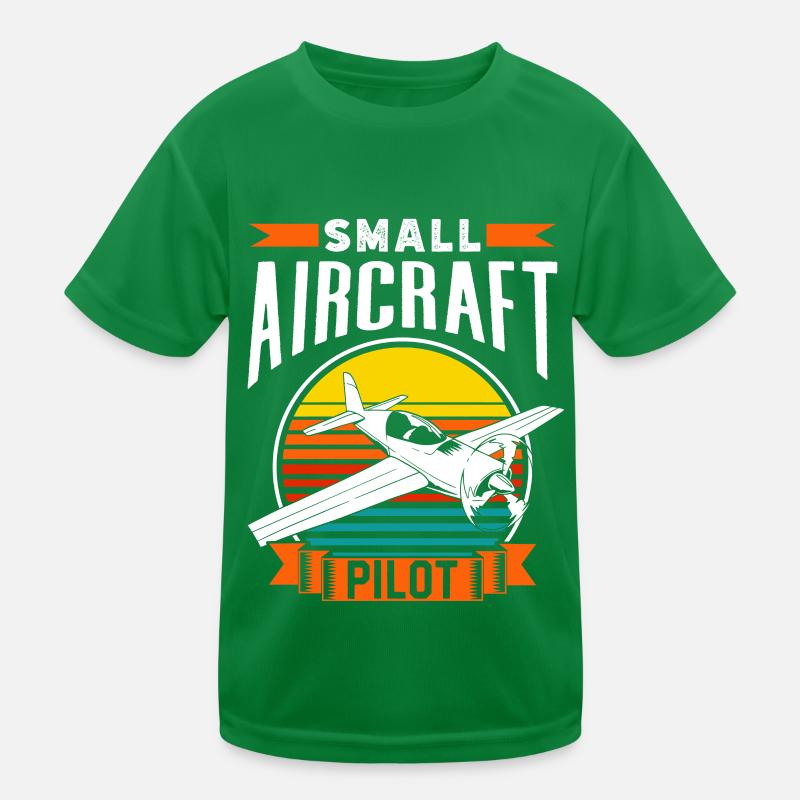 Pilot Eines Leichtflugzeugs Jet Kleinflugzeug Kinder Funktions-T-Shirt