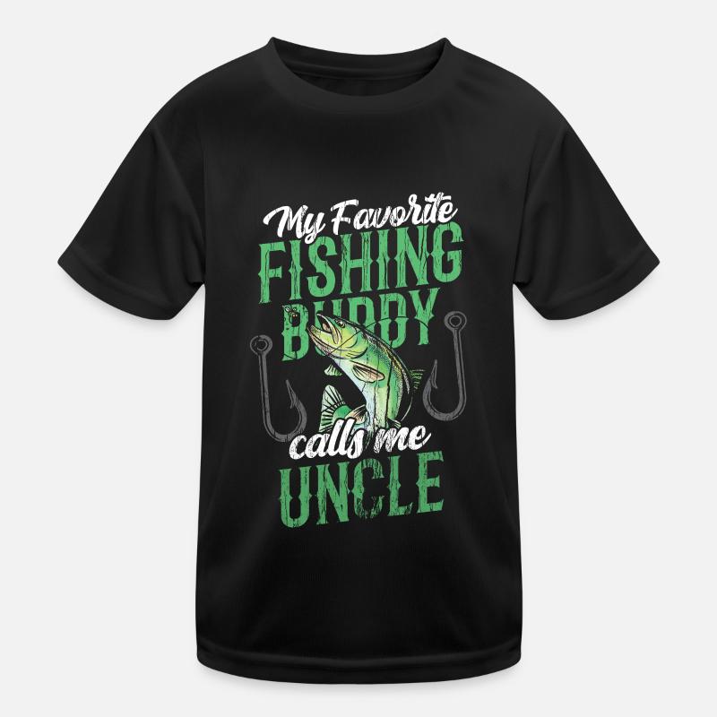 Mon compagnon de pêche préféré m’appelle Oncle Pêche T-shirt sport Enfant