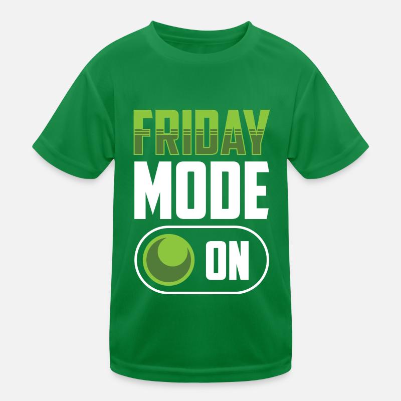 Friday Mode A Finally Friday Sarcastic Kids Functional T-Shirt