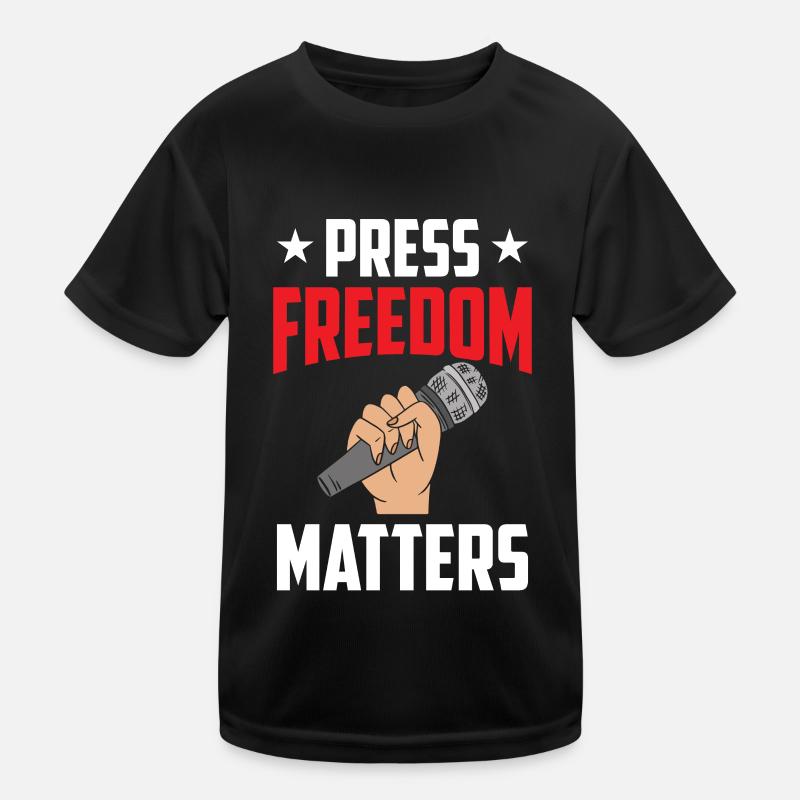 Press freedom is important Press freedom matters Kids Functional T-Shirt