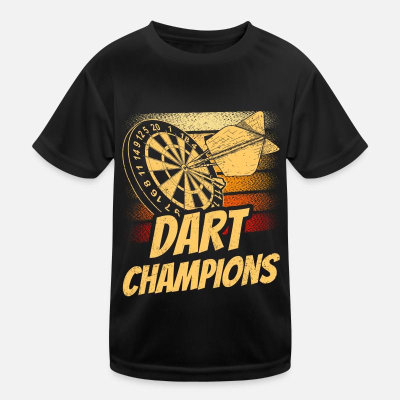 Champions de fléchettes Club de fléchettes Équipe de fléchettes T-shirt sport Enfant